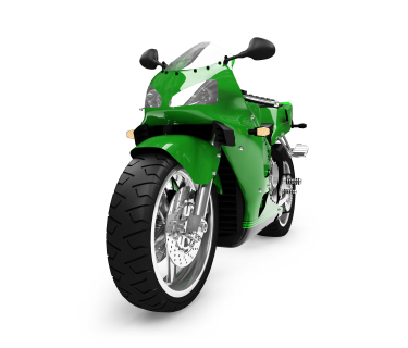 green bike / motorcycle