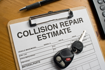 A Collision Repair Estimate for an Insurance Adjuster