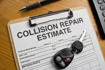 An Insurance Adjuster works off an estimate to pay for damages.