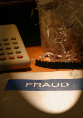 Fraud Document on an Investigators Desk