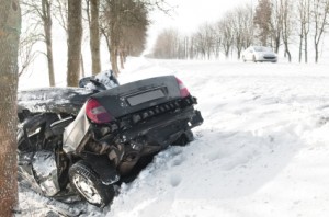 Car Damaged From Winter Driving Conditions